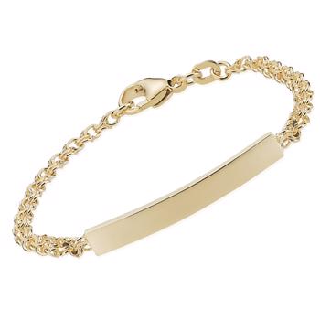 Bismark 8 carat children bracelet, 3,5 mm - 16 cm w/ plate